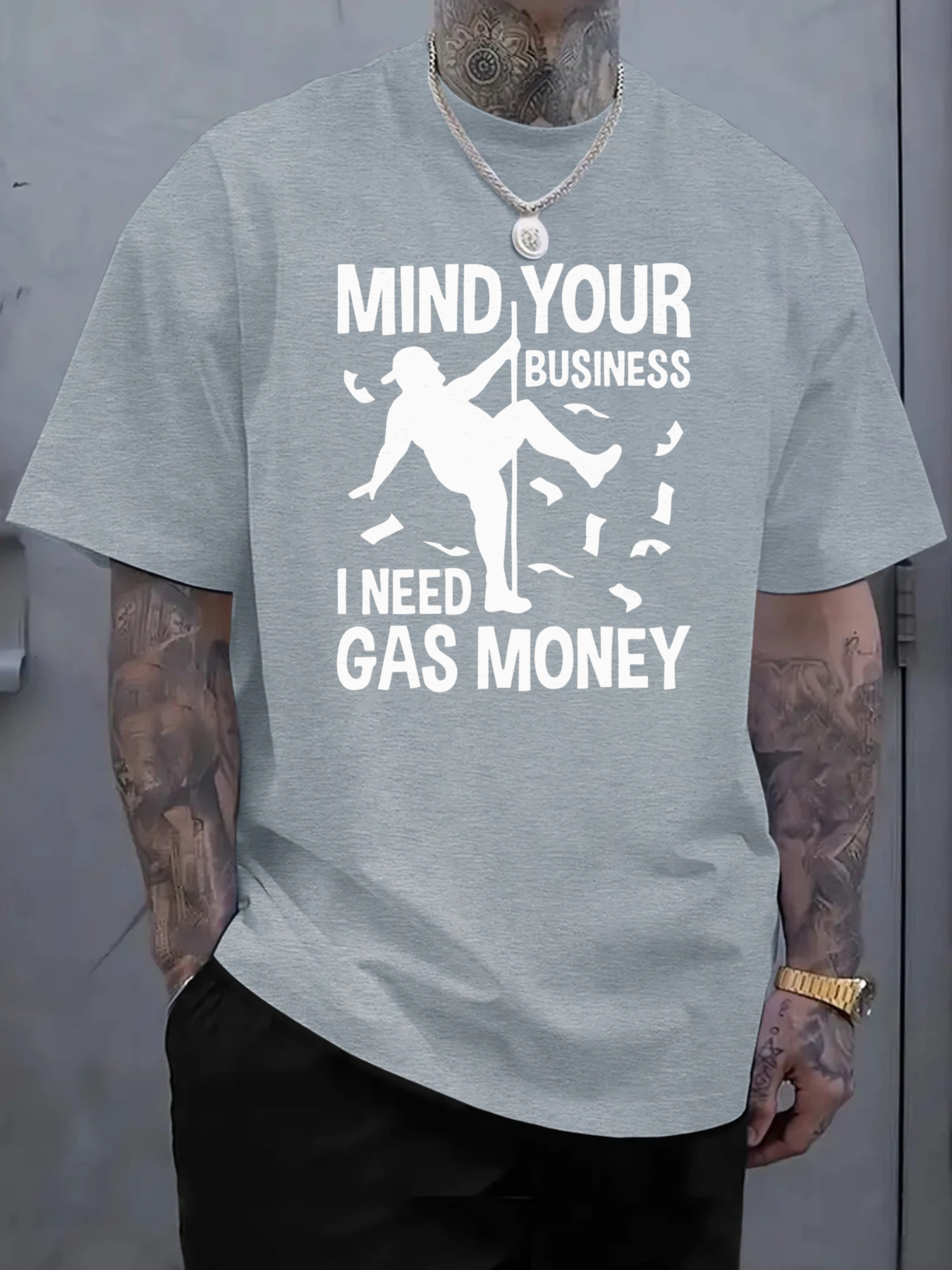 Pure Cotton Men'S T-Shirt with - Tee Graphic Print avaliação e preço