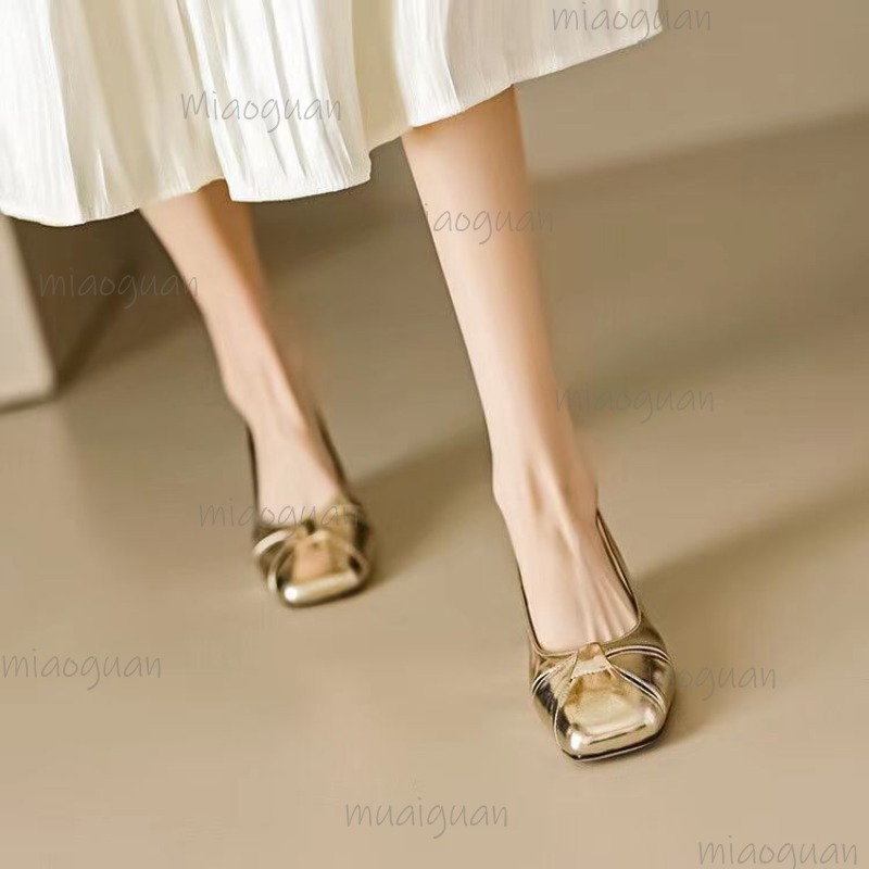 Cover Toe Low Heel Pumps Women - Casual Sandal Leather avaliação e preço