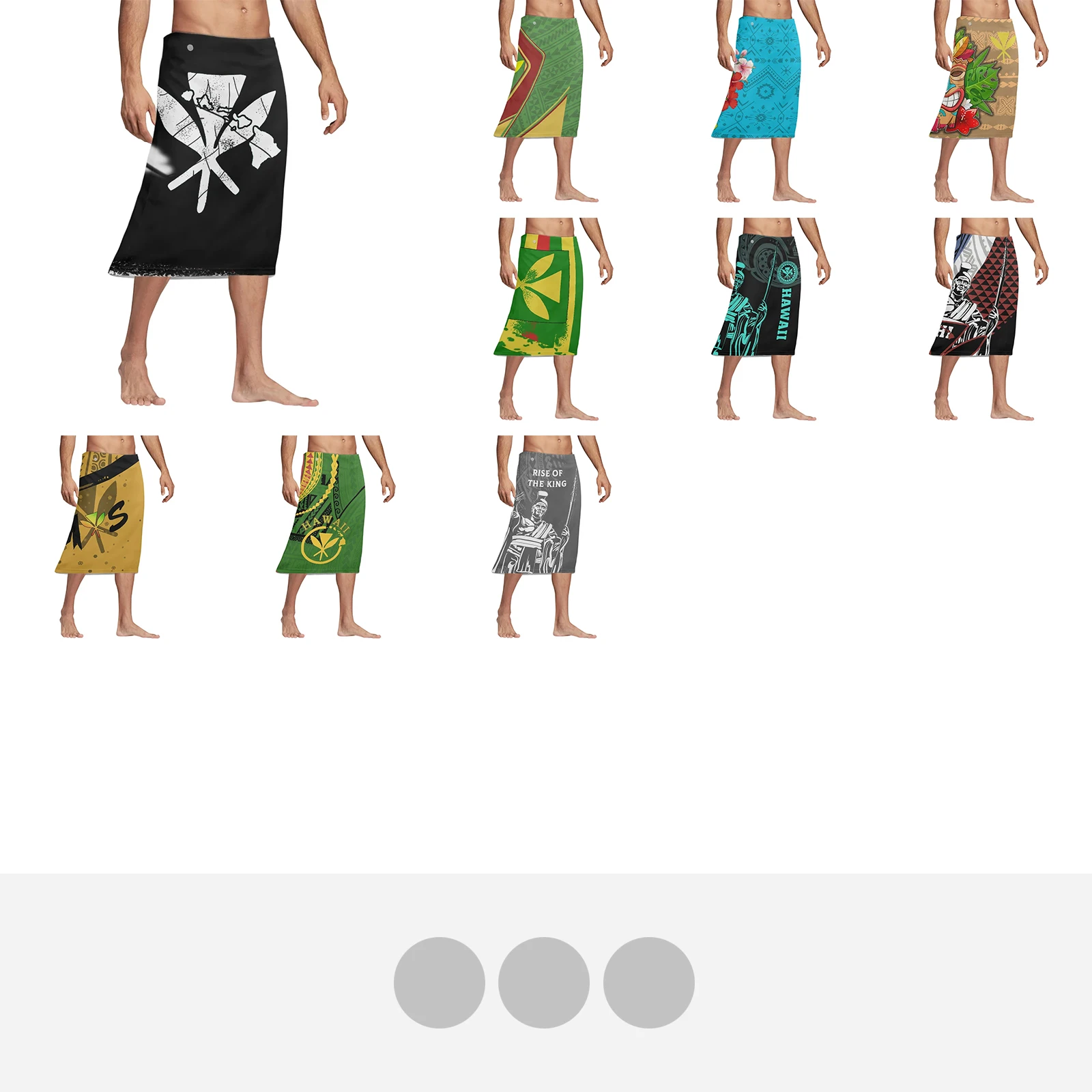 Polynesian Tribal Tattoo Print - Sarong Men Wrap avaliação e preço