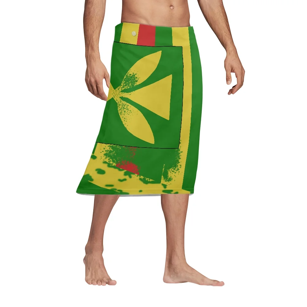 Polynesian Tribal Tattoo Print - Sarong Men Wrap avaliação e preço