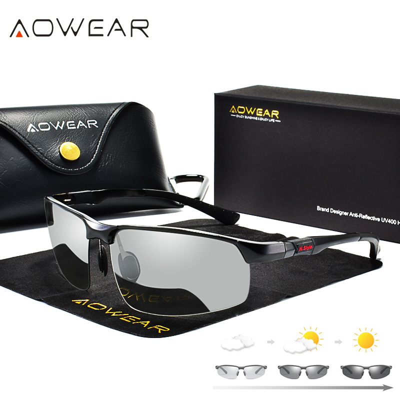 AOWEAR Photochromic Sunglasses - Sunglasses Aviator Polarized avaliação e preço