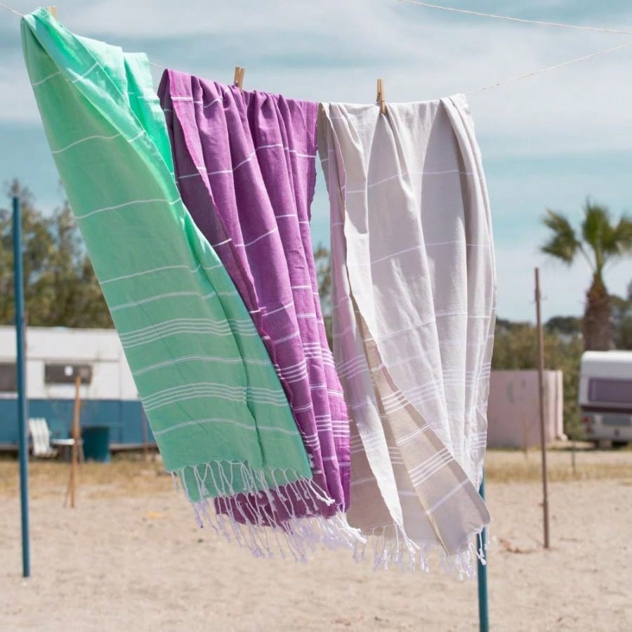 Turkish Beach Towel With Trave - Beach Towel Large avaliação e preço