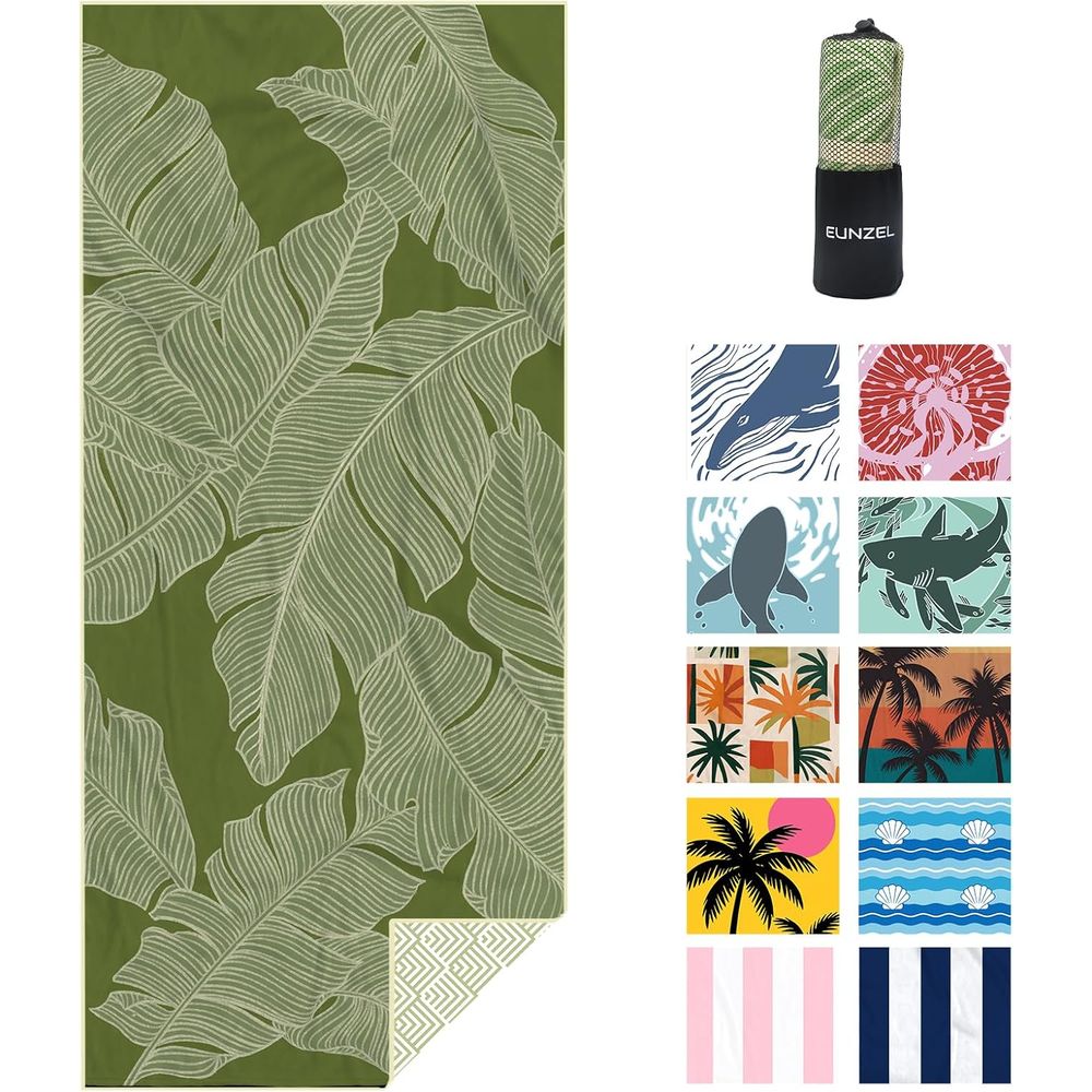 Large Quick-Dry Sand-Free Beac - Beach Towel Large avaliação e preço