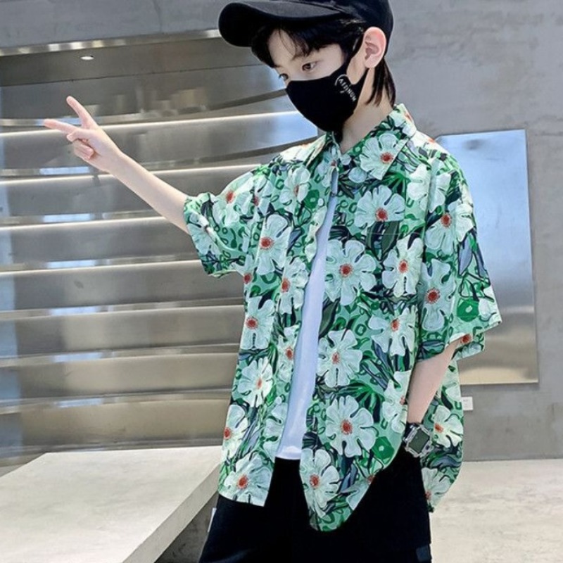 Boys' Floral Shirt Summer Set  - Resort Shirt Floral avaliação e preço