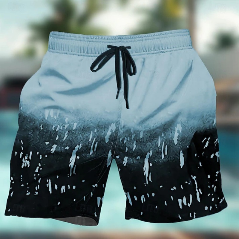 Gradient Colorful Graphic Swim - Trunks Board Surf avaliação e preço