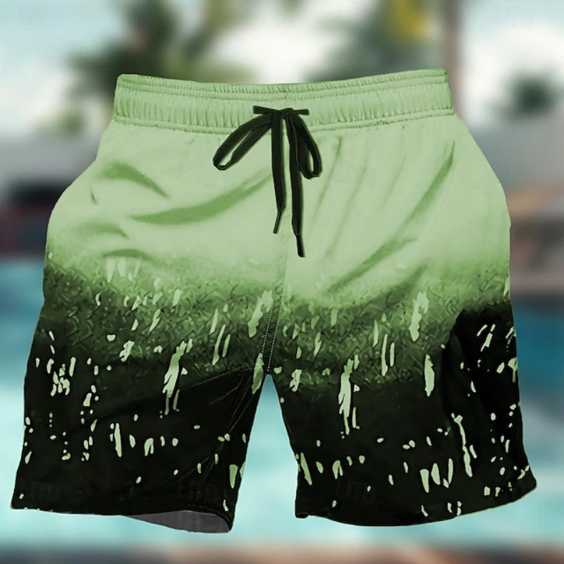 Gradient Colorful Graphic Swim - Trunks Board Surf avaliação e preço