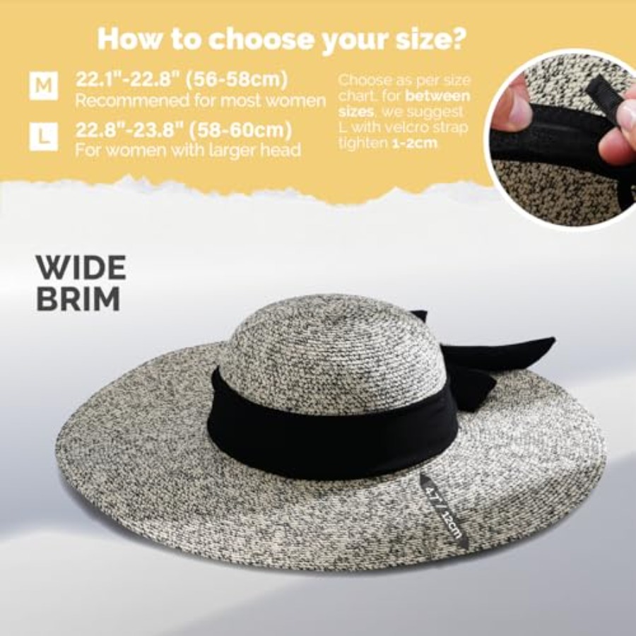 Hat Hut Wide Brim Beach Sun Ha - Packable Hat Nylon avaliação e preço
