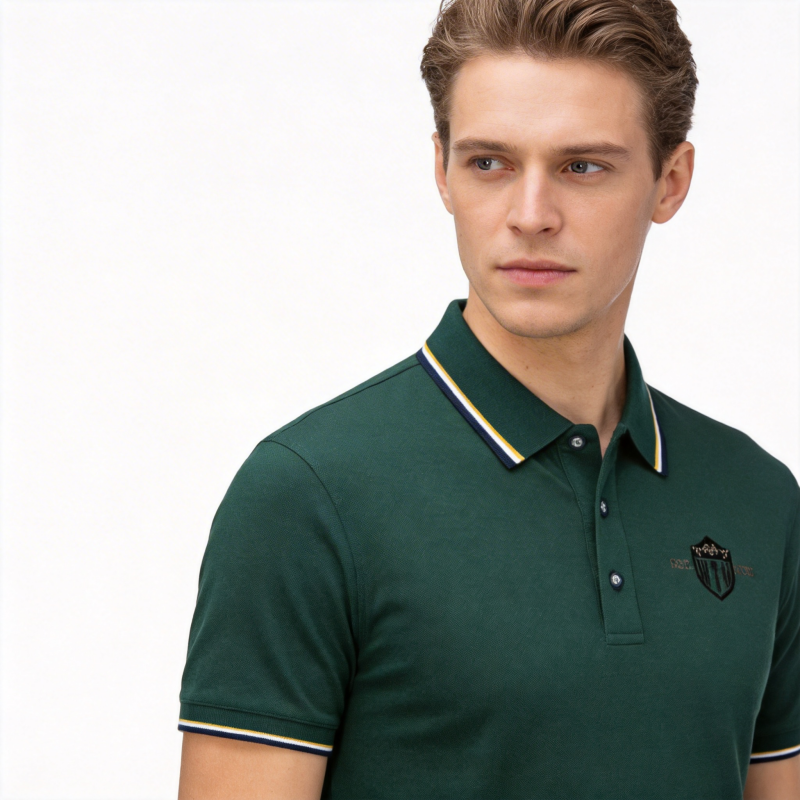 Pique Mesh Solid Color Lapel S - Polo Shirt Pique avaliação e preço