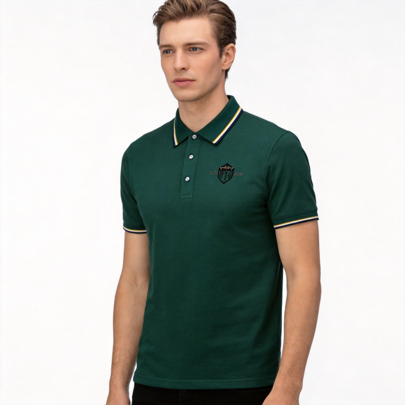 Pique Mesh Solid Color Lapel S - Polo Shirt Pique avaliação e preço