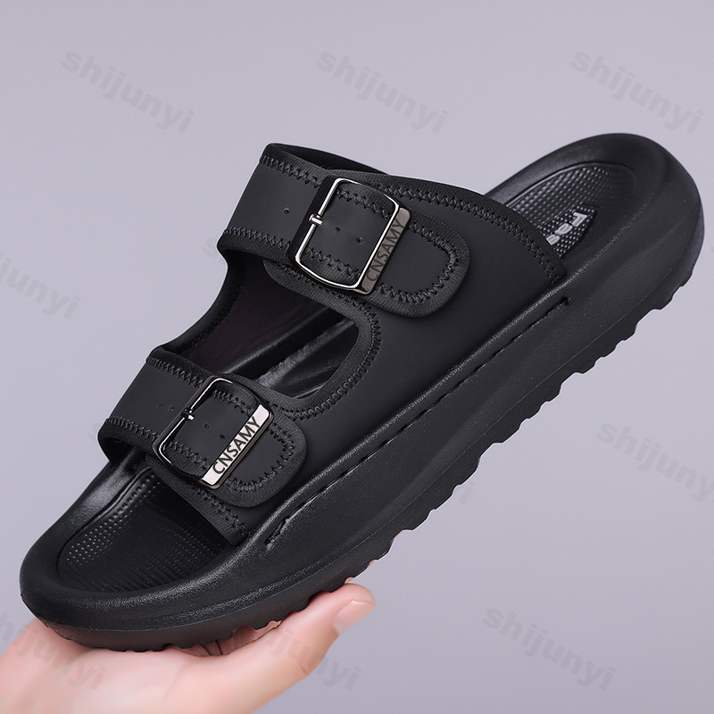 Men's Slippers 2025 Summer Bre - Flip Flop Leather Men avaliação e preço