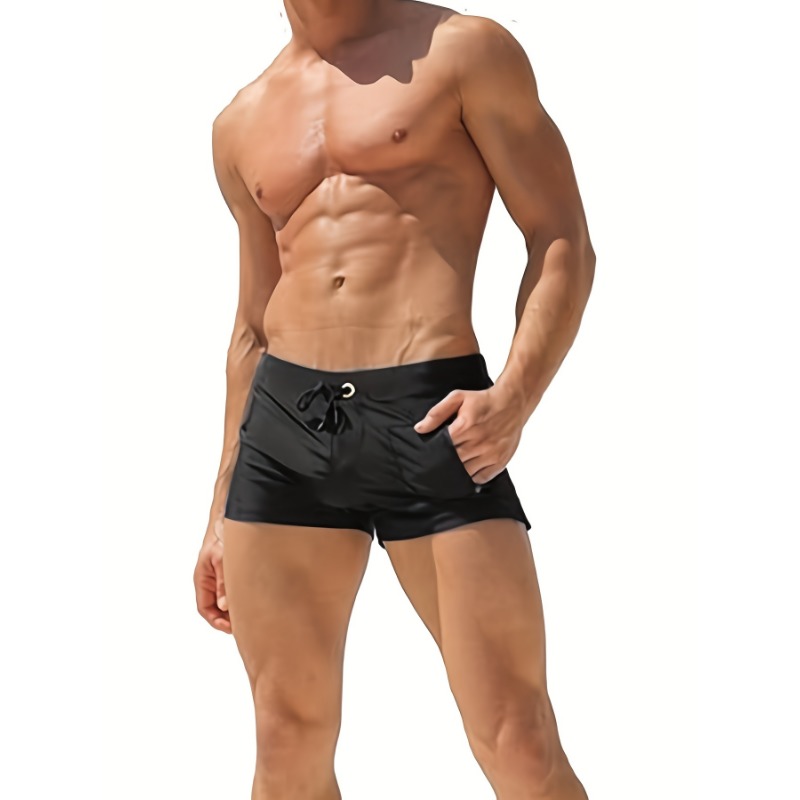 Stretchy Nylon & Elastane Men' - Swim Trunk Quick Dry avaliação e preço