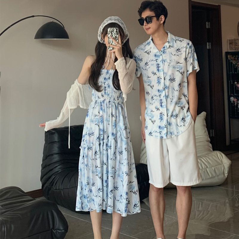 Resort Couple Look Parents and - Resort Shirt Floral avaliação e preço