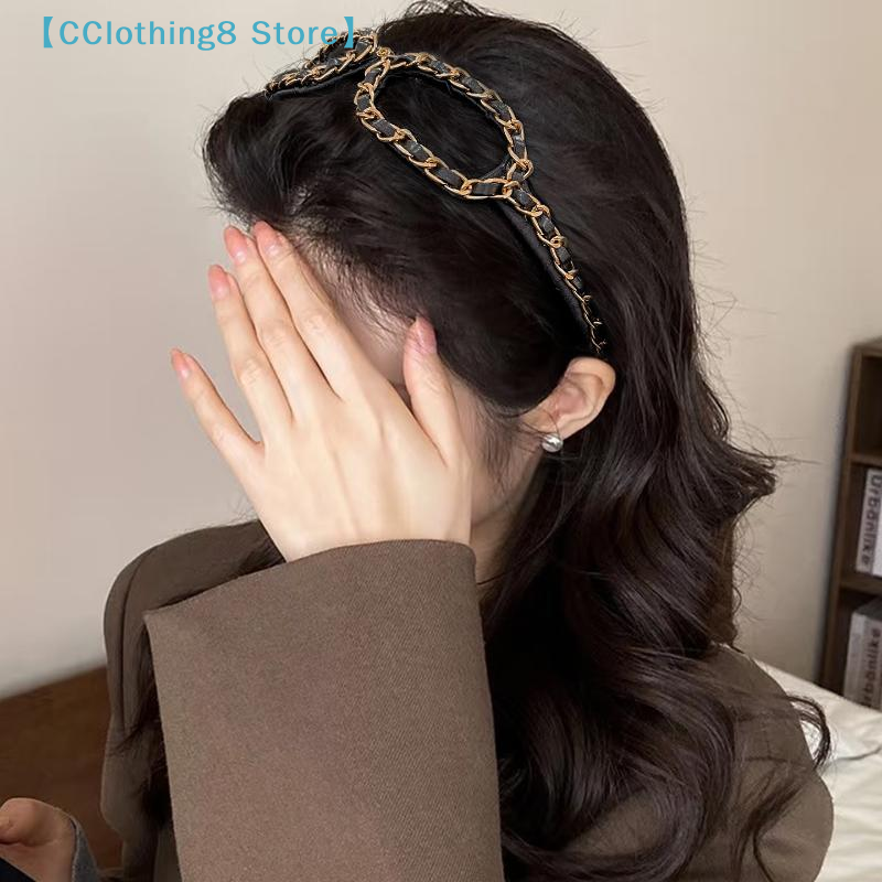 Vintage Chain Leather Headband - Sunglass Retainer Cord avaliação e preço