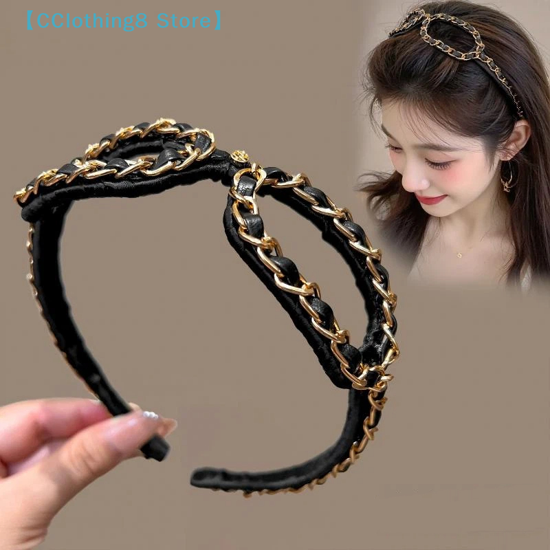 Vintage Chain Leather Headband - Sunglass Retainer Cord avaliação e preço