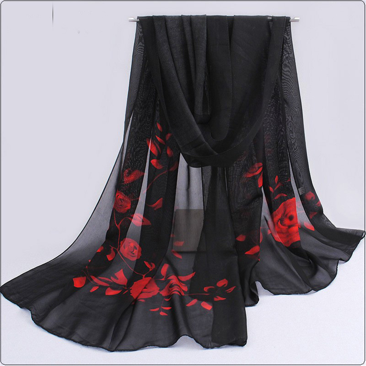 1pcs Chiffon Scarf Simple Eleg - Beach Towel Large avaliação e preço