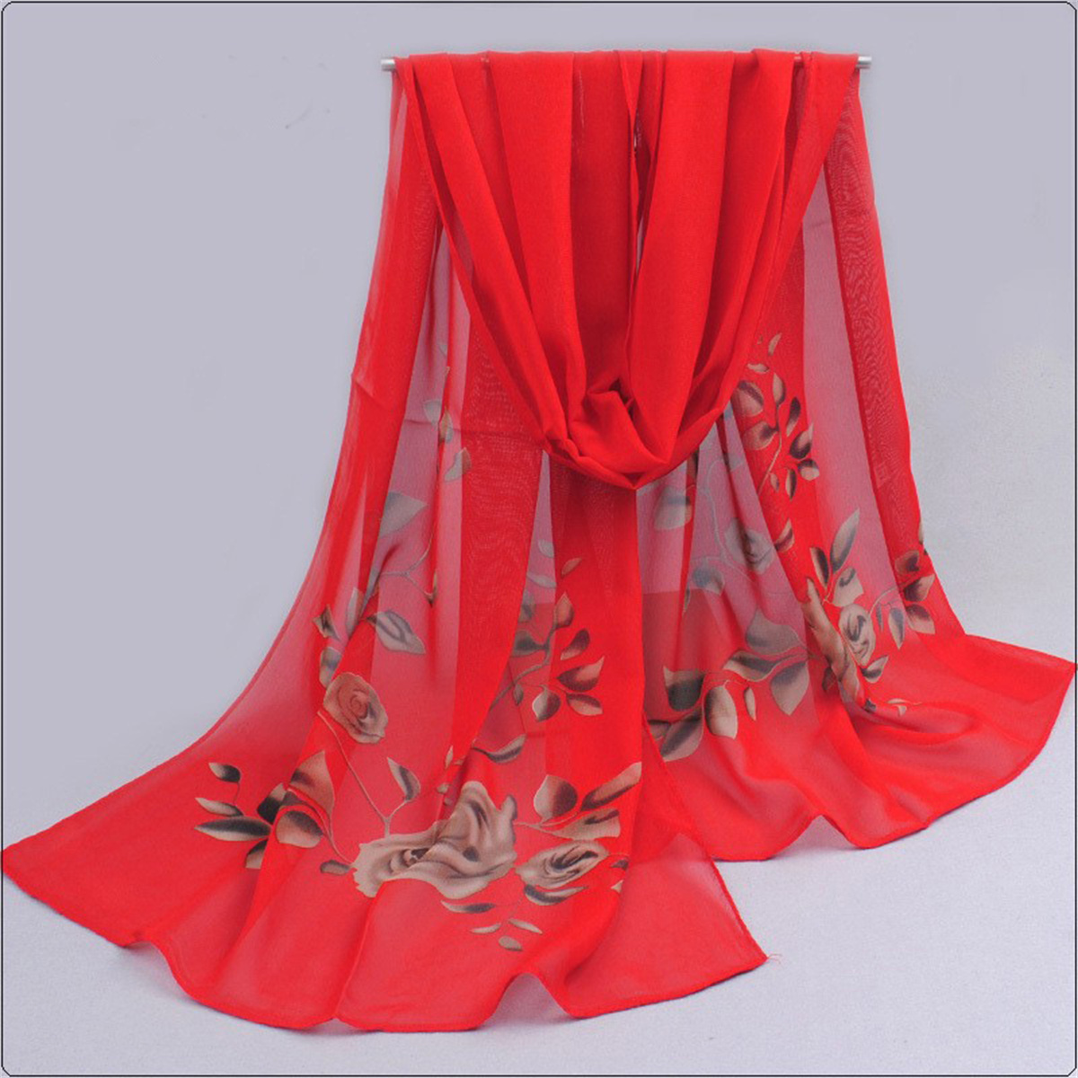 1pcs Chiffon Scarf Simple Eleg - Beach Towel Large avaliação e preço