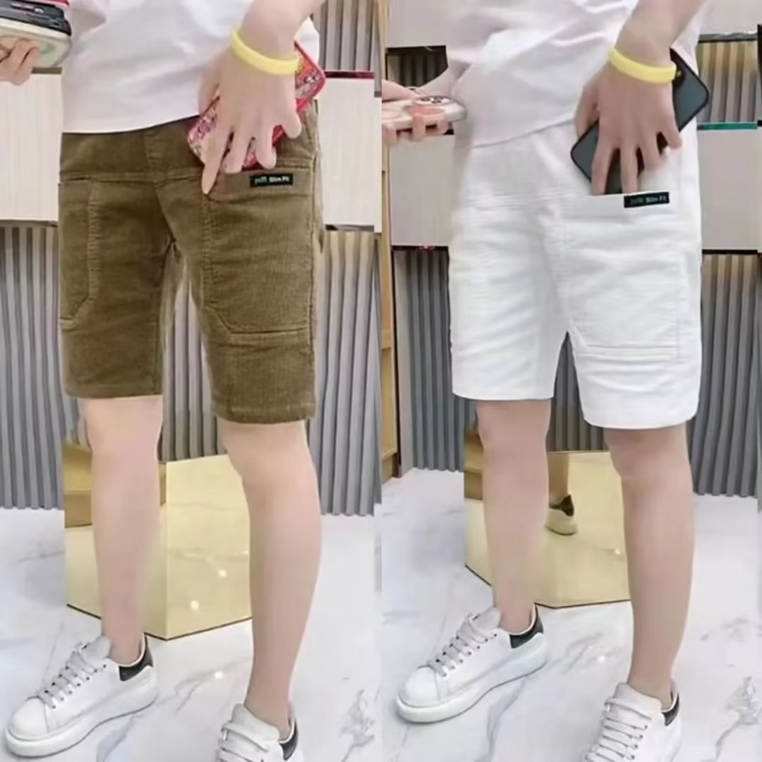 Slim Fit Summer Thin Corduroy  - Shorts Chino Slim avaliação e preço