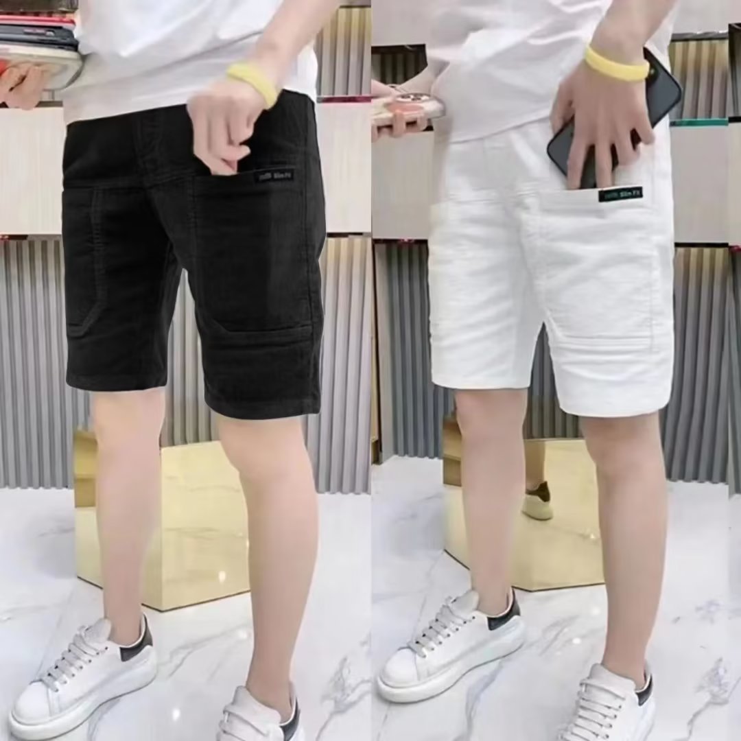 Slim Fit Summer Thin Corduroy  - Shorts Chino Slim avaliação e preço