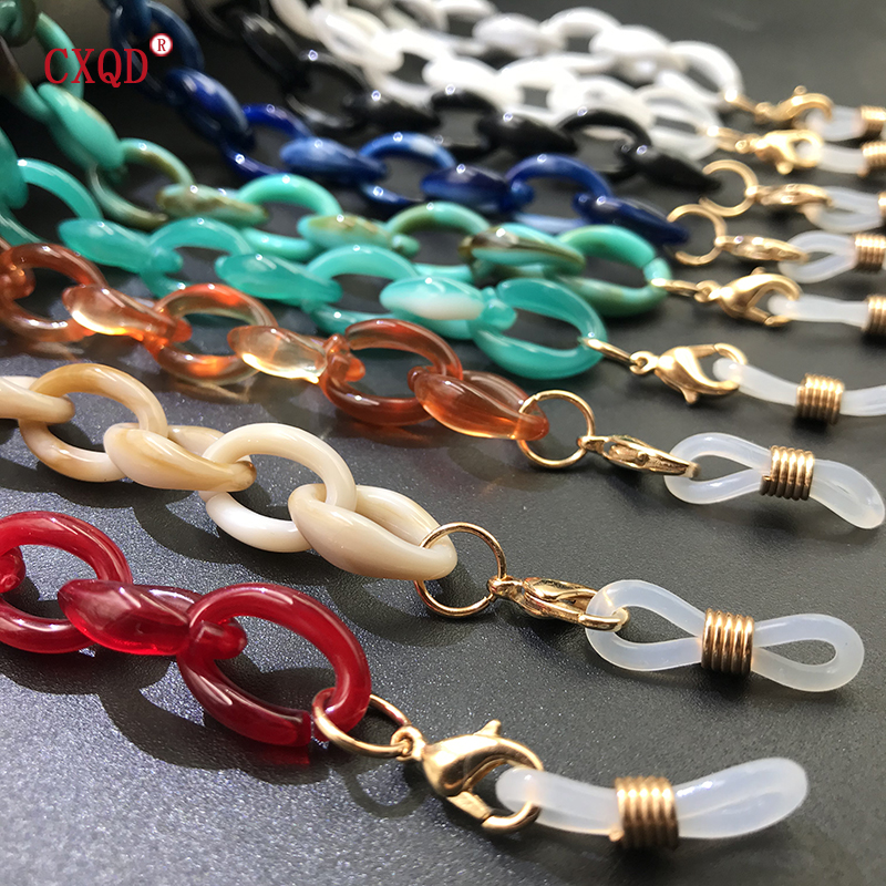 Fashion Women Acrylic Eyeglass - Sunglass Retainer Cord avaliação e preço
