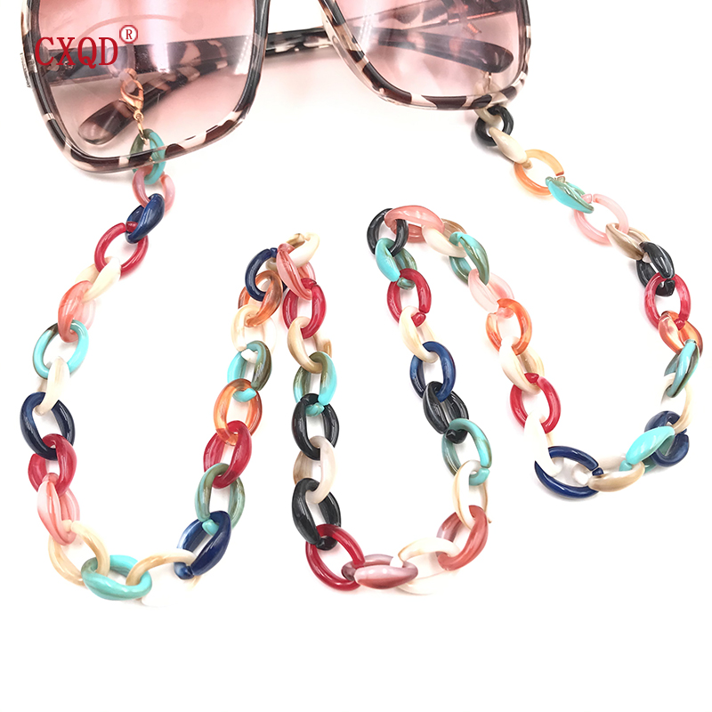 Fashion Women Acrylic Eyeglass - Sunglass Retainer Cord avaliação e preço