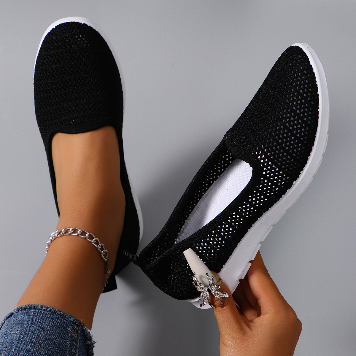 Women's summer breathable mesh - Espadrille Slip On avaliação e preço