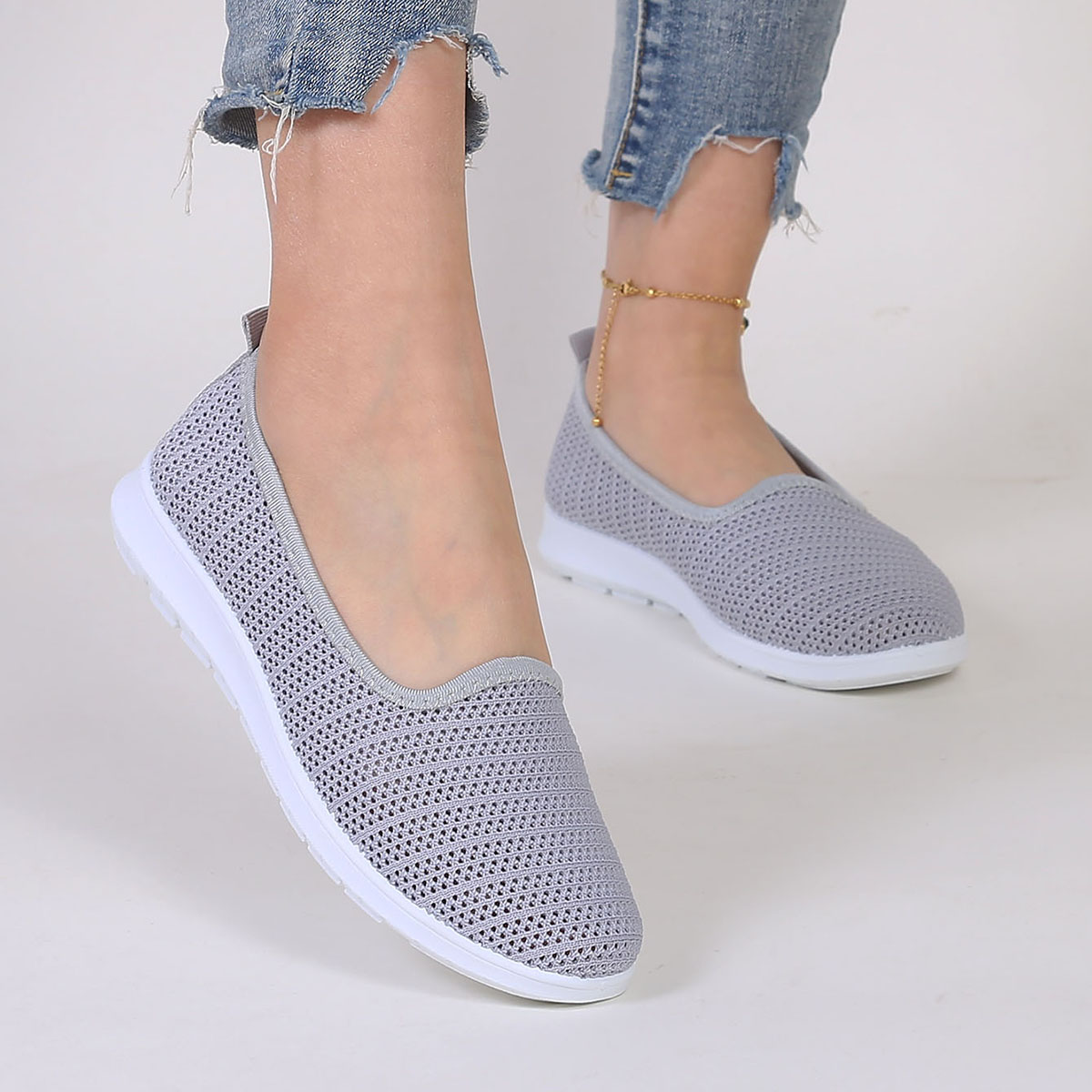 Women's summer breathable mesh - Espadrille Slip On avaliação e preço