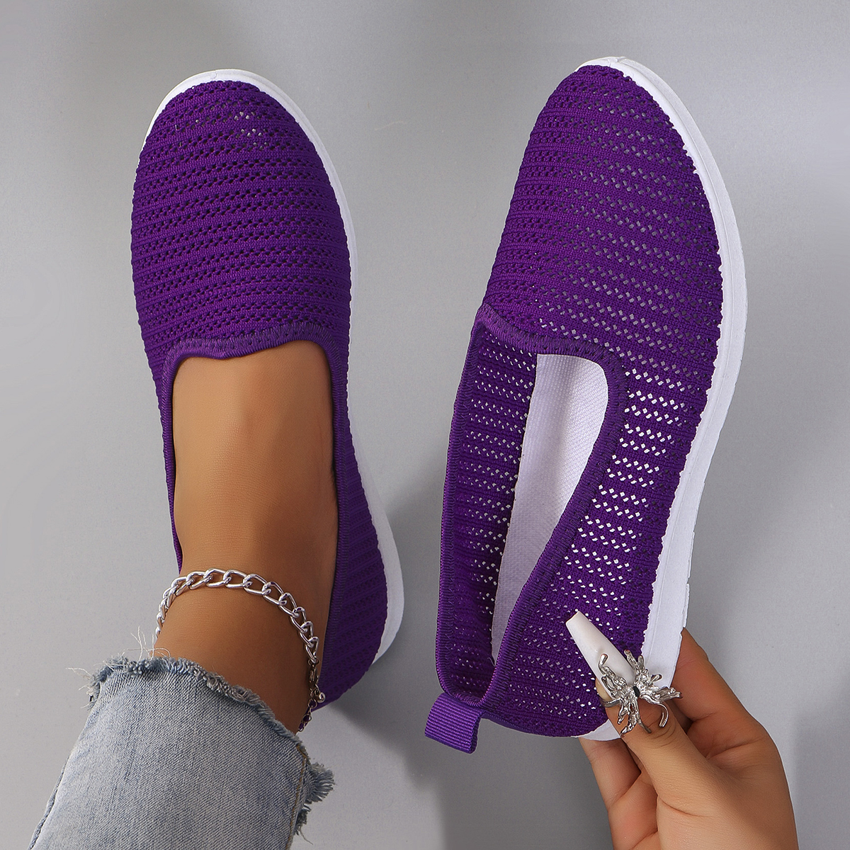 Women's summer breathable mesh - Espadrille Slip On avaliação e preço