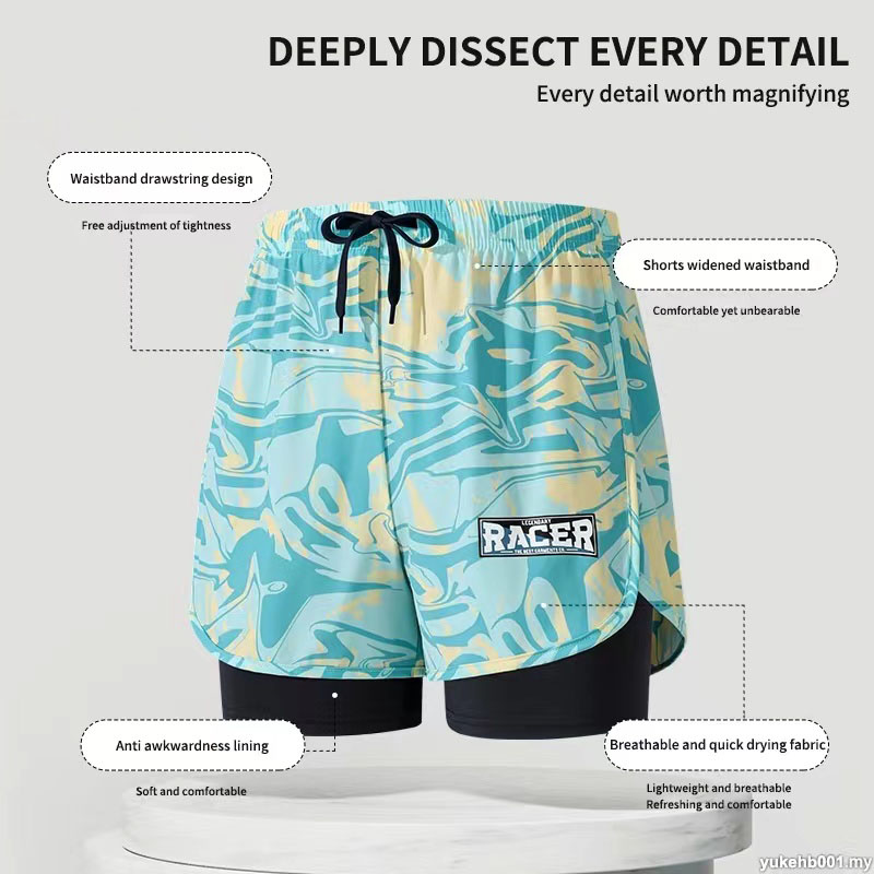 Swimming Trunks Adult Double L - Swim Trunk Quick Dry avaliação e preço