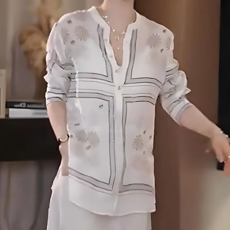 Women New Design Loose Tempera - Resort Shirt Floral avaliação e preço