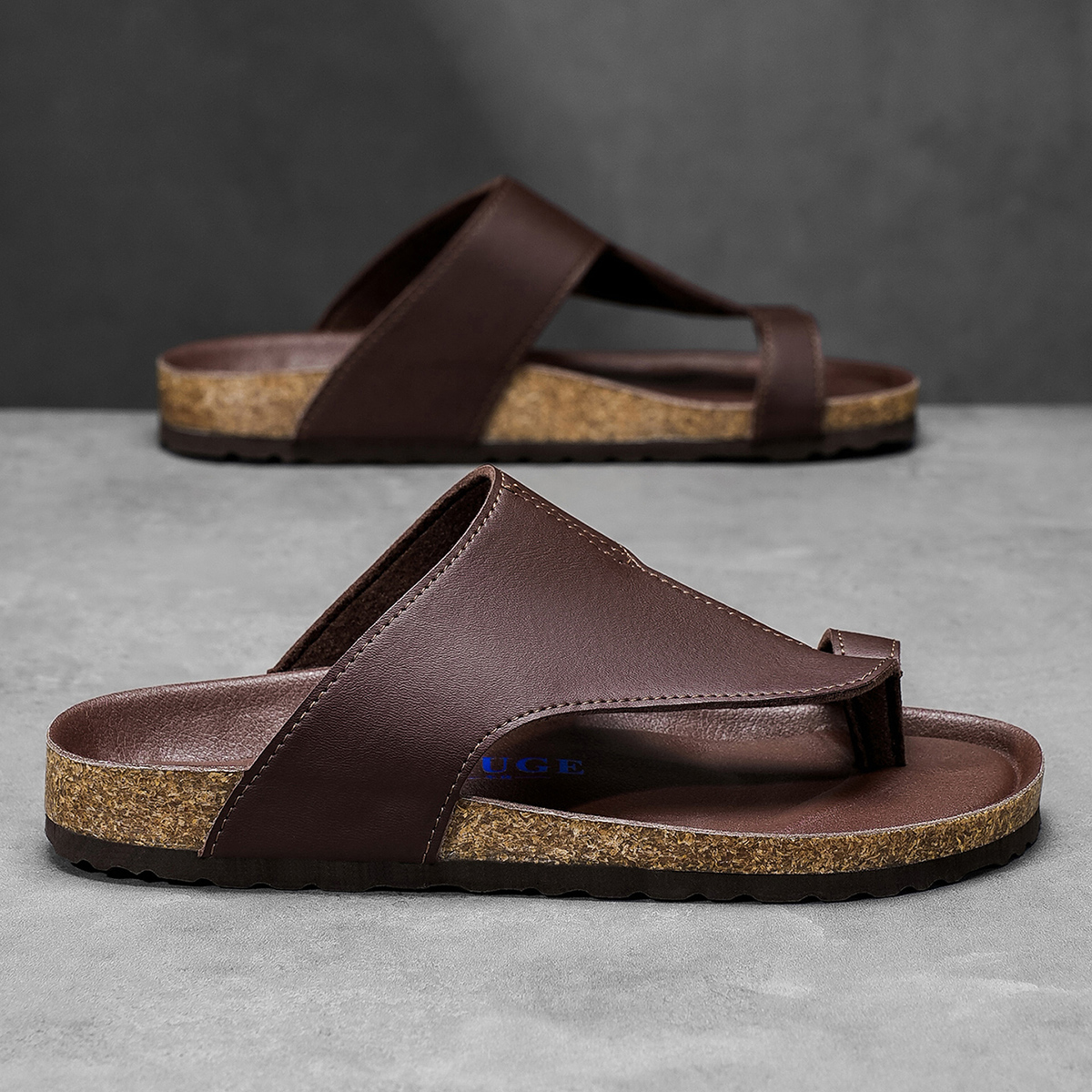 Big Size 48 49 Cork Slippers M - Flip Flop Leather Men avaliação e preço