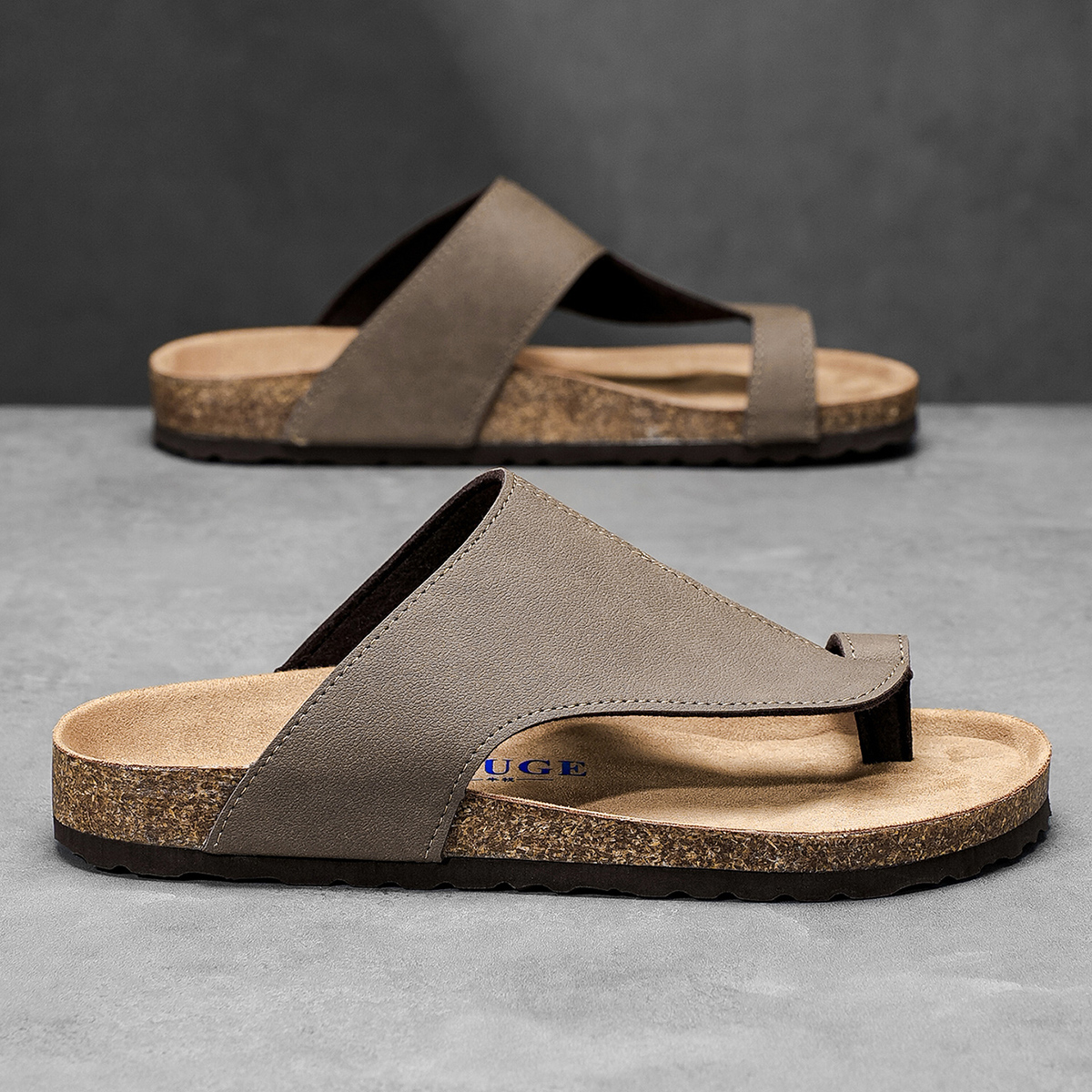 Big Size 48 49 Cork Slippers M - Flip Flop Leather Men avaliação e preço