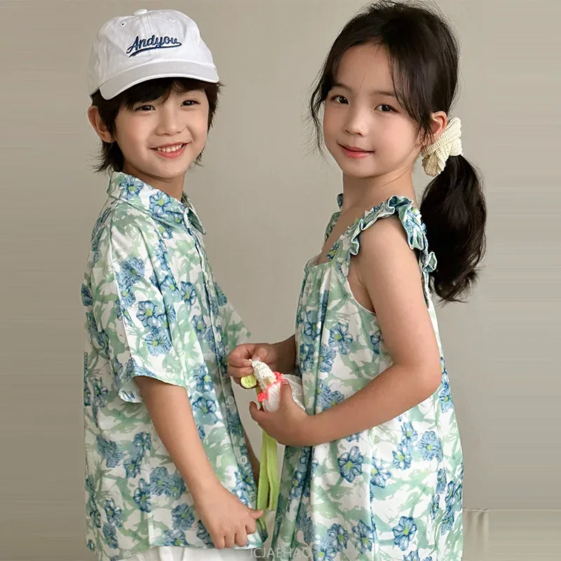 Look Boys Shirts Korean Childr - Resort Shirt Floral avaliação e preço