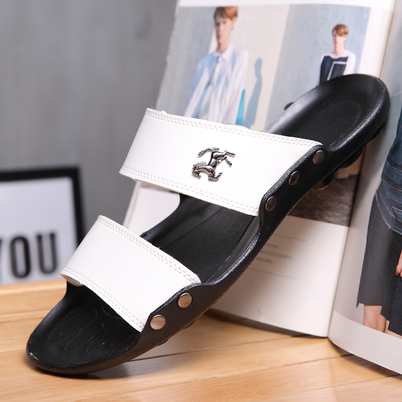HKDQ Hot Sale Designer Slipper - Flip Flop Leather Men avaliação e preço