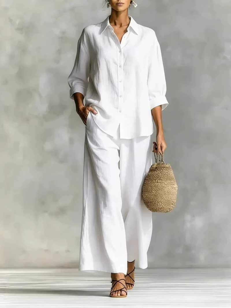 Women's New 7-Sleeve Shirt & W - Linen Shirt Breathable avaliação e preço