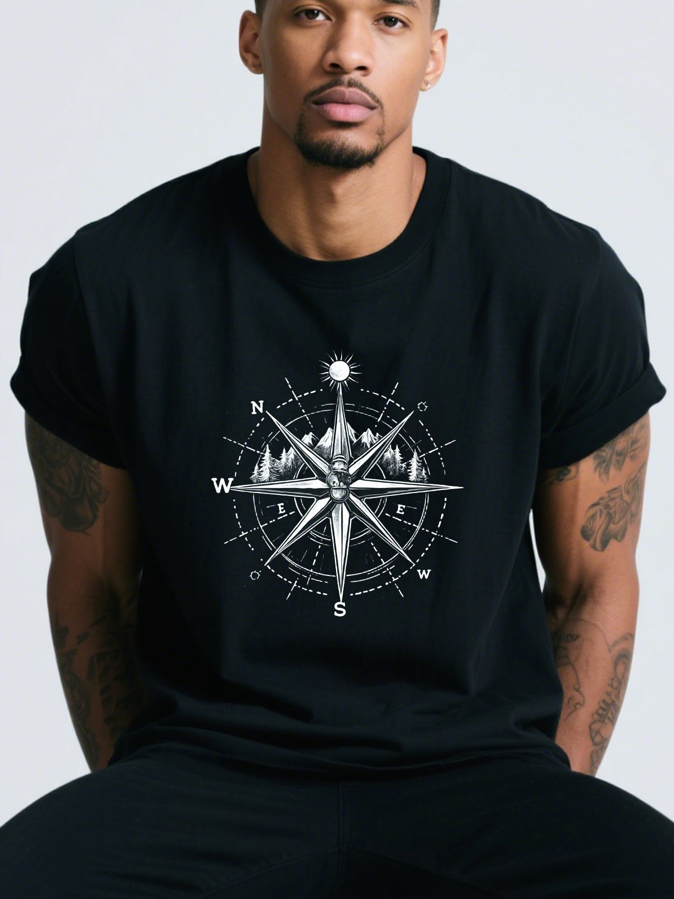 Men's Cotton T-Shirt Soft Brea - Linen Shirt Breathable avaliação e preço