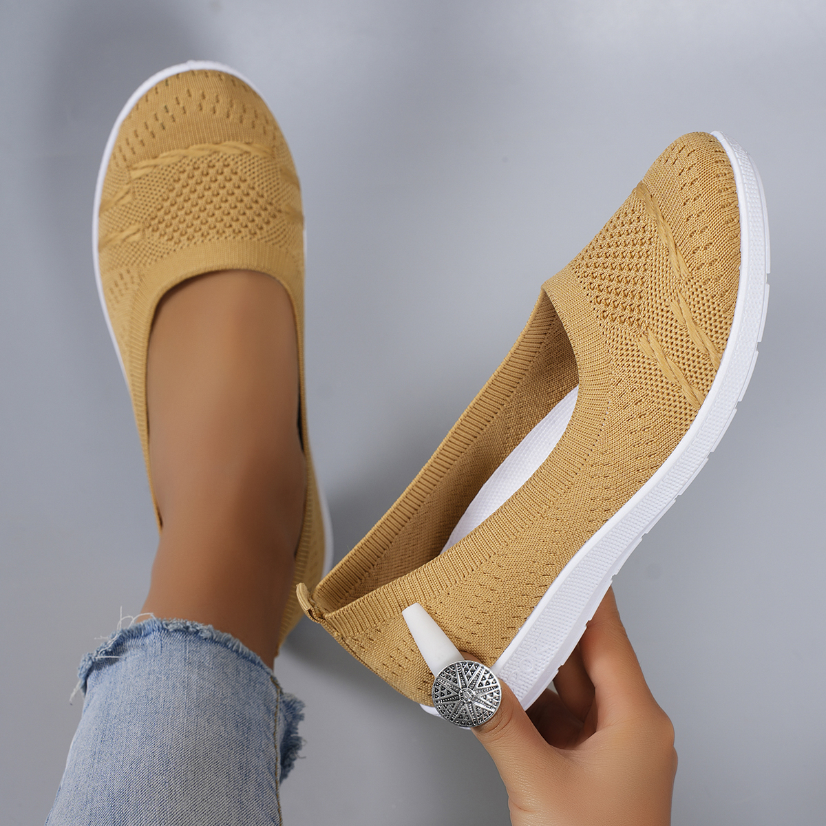 Women's summer breathable mesh - Espadrille Slip On avaliação e preço