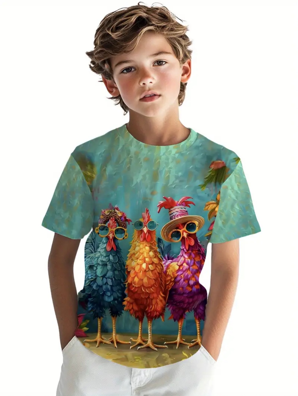 Kids' Tropical Macaw Parrots B - Tee Graphic Print avaliação e preço
