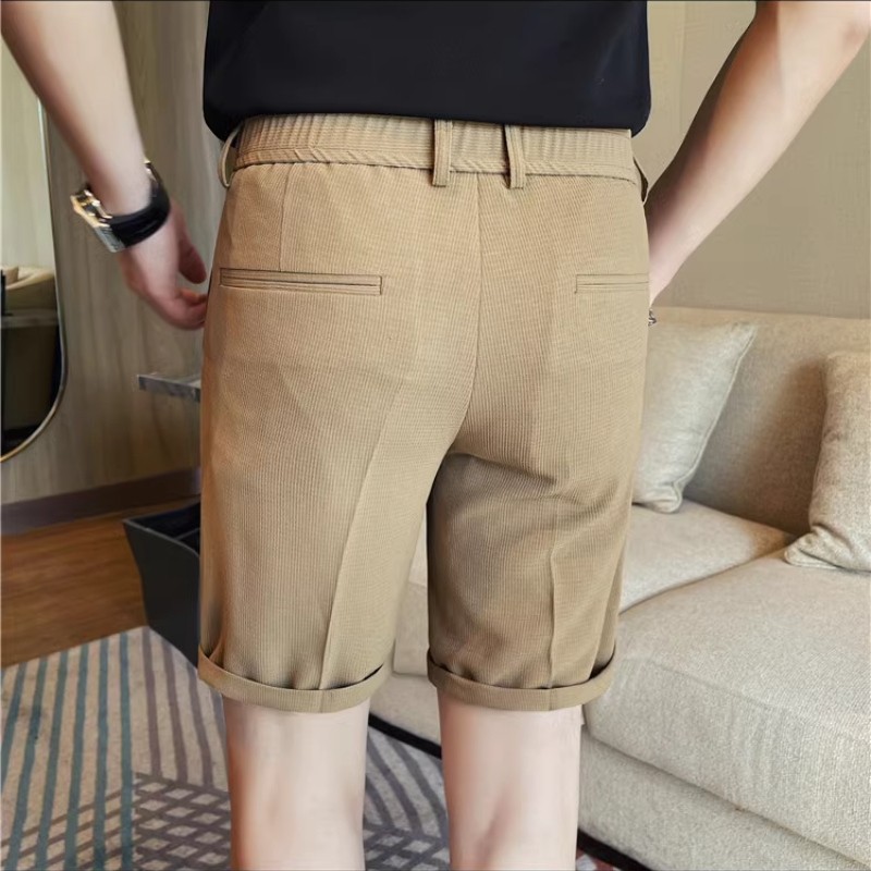 Men's Elastic Waist Summer Sho - Shorts Chino Slim avaliação e preço
