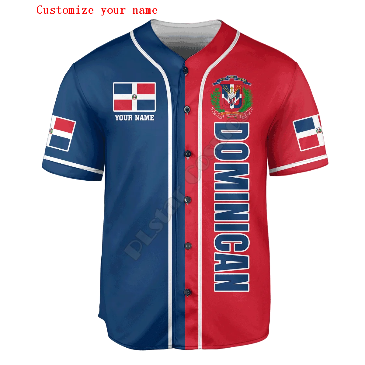 Dominican Half & Half Customiz - Shirt Camp Collar avaliação e preço