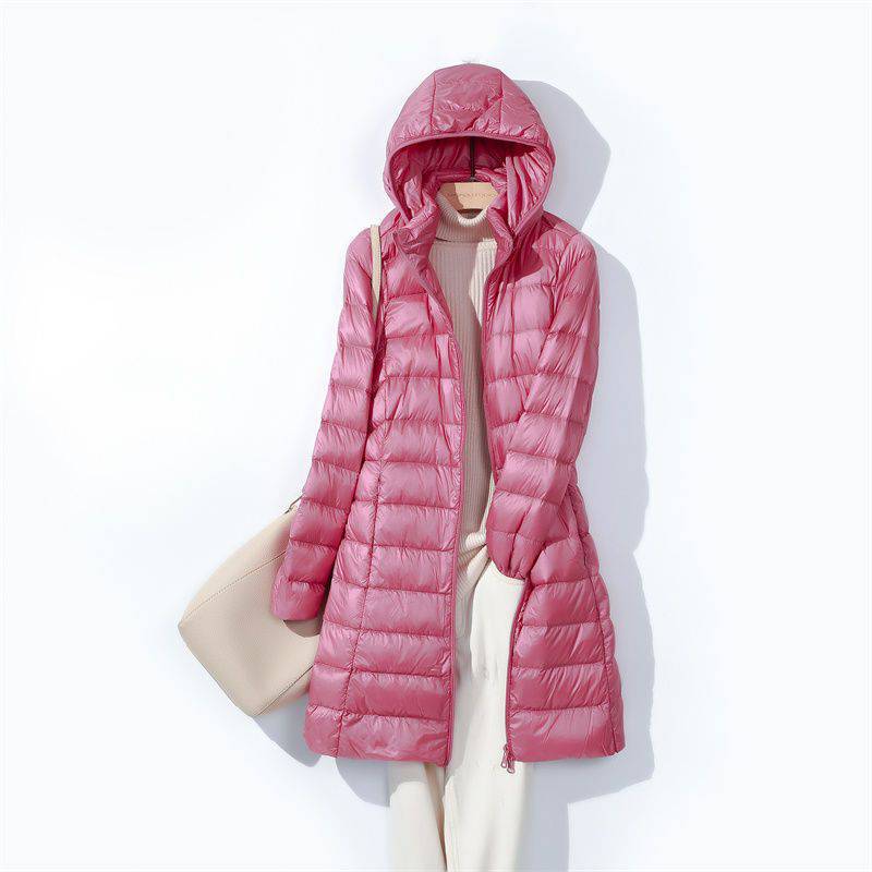 Women Long Puffer Jackets 2024 - Packable Hat Nylon avaliação e preço