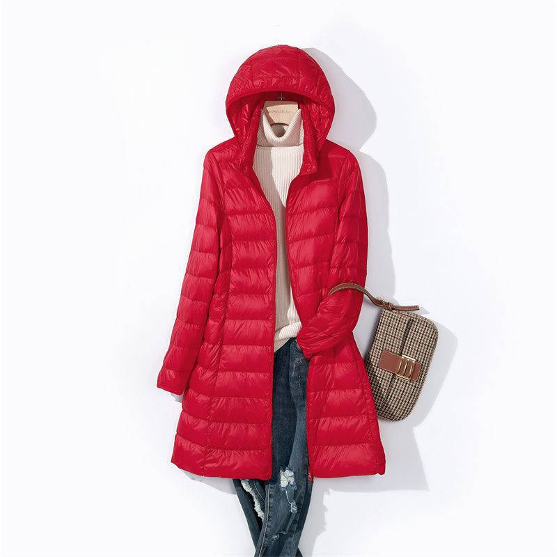 Women Long Puffer Jackets 2024 - Packable Hat Nylon avaliação e preço