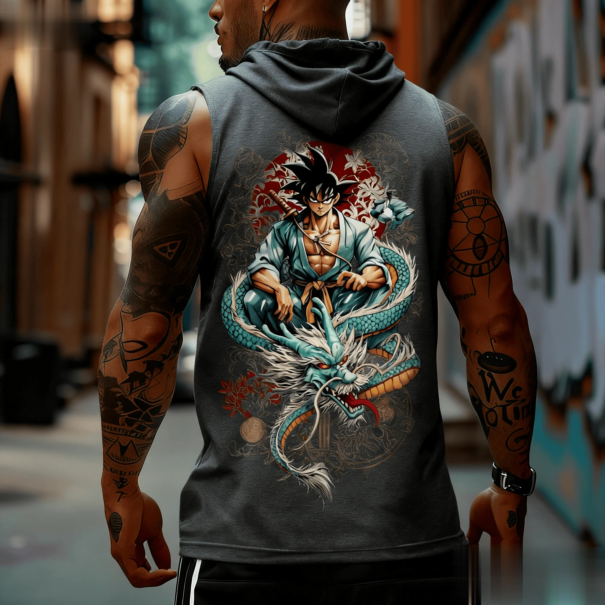 Dragon Ball Goku Anime Men Tan - Tank Top Muscle avaliação e preço