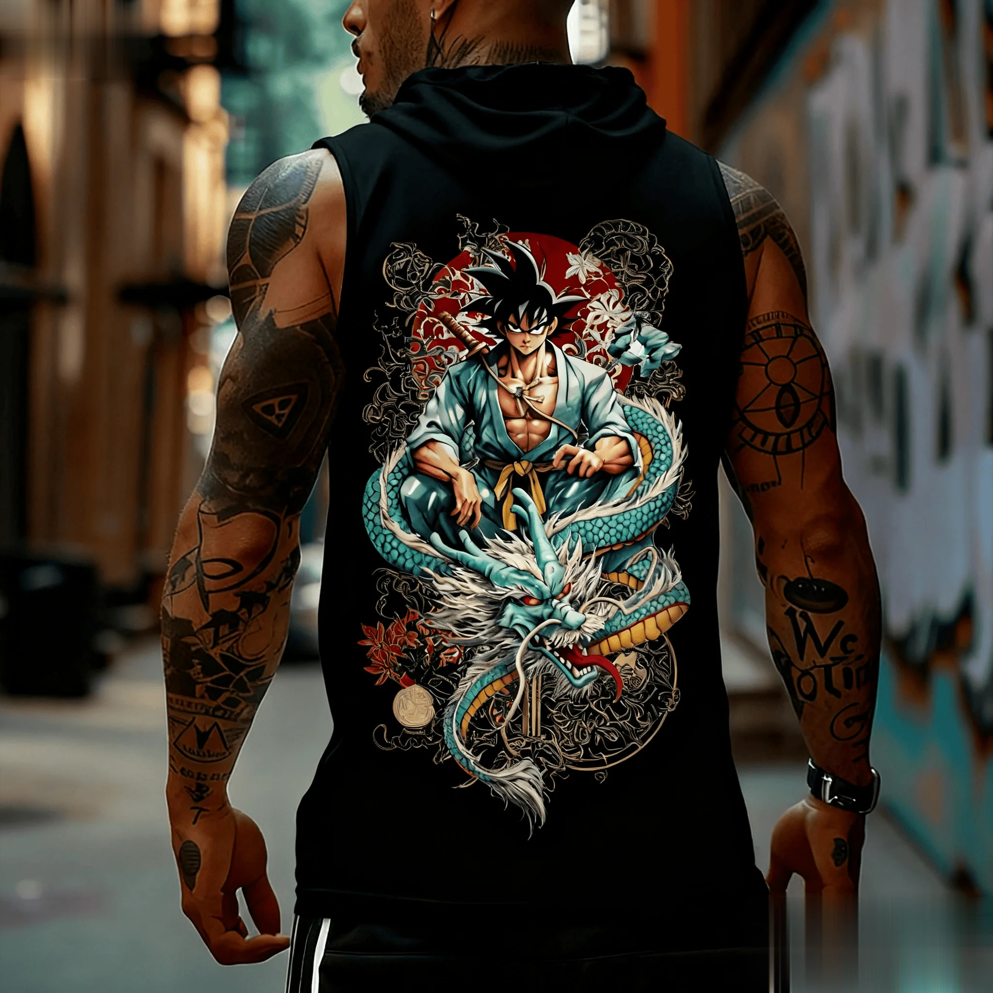 Dragon Ball Goku Anime Men Tan - Tank Top Muscle avaliação e preço