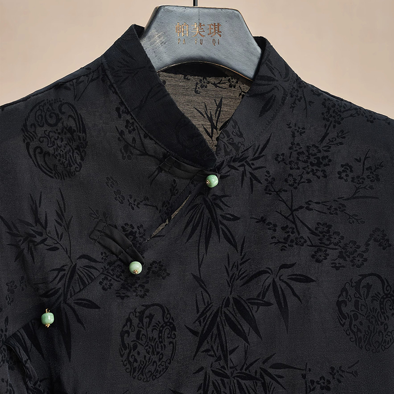 Retro Thin Shirt New Chinese S - Shirt Camp Collar avaliação e preço