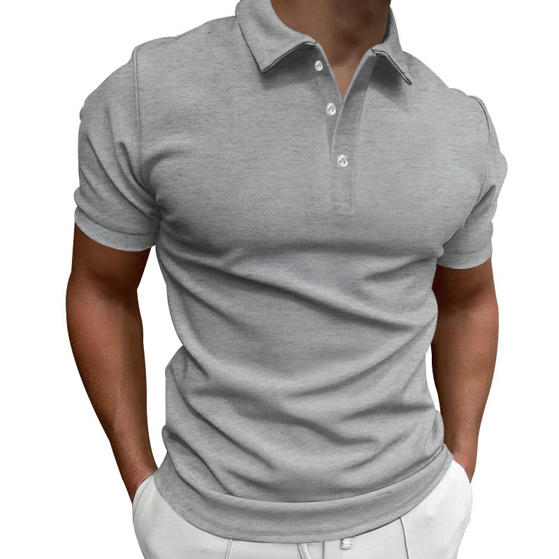 Casual Slim Fit Shirt Short Sl - Polo Shirt Pique avaliação e preço