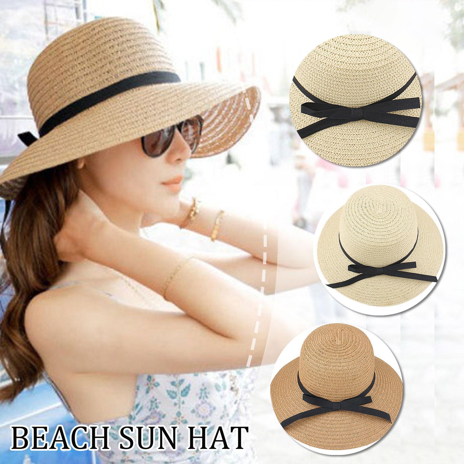 Summer Straw Hat Big Wide Brim - Bucket Hat Straw avaliação e preço