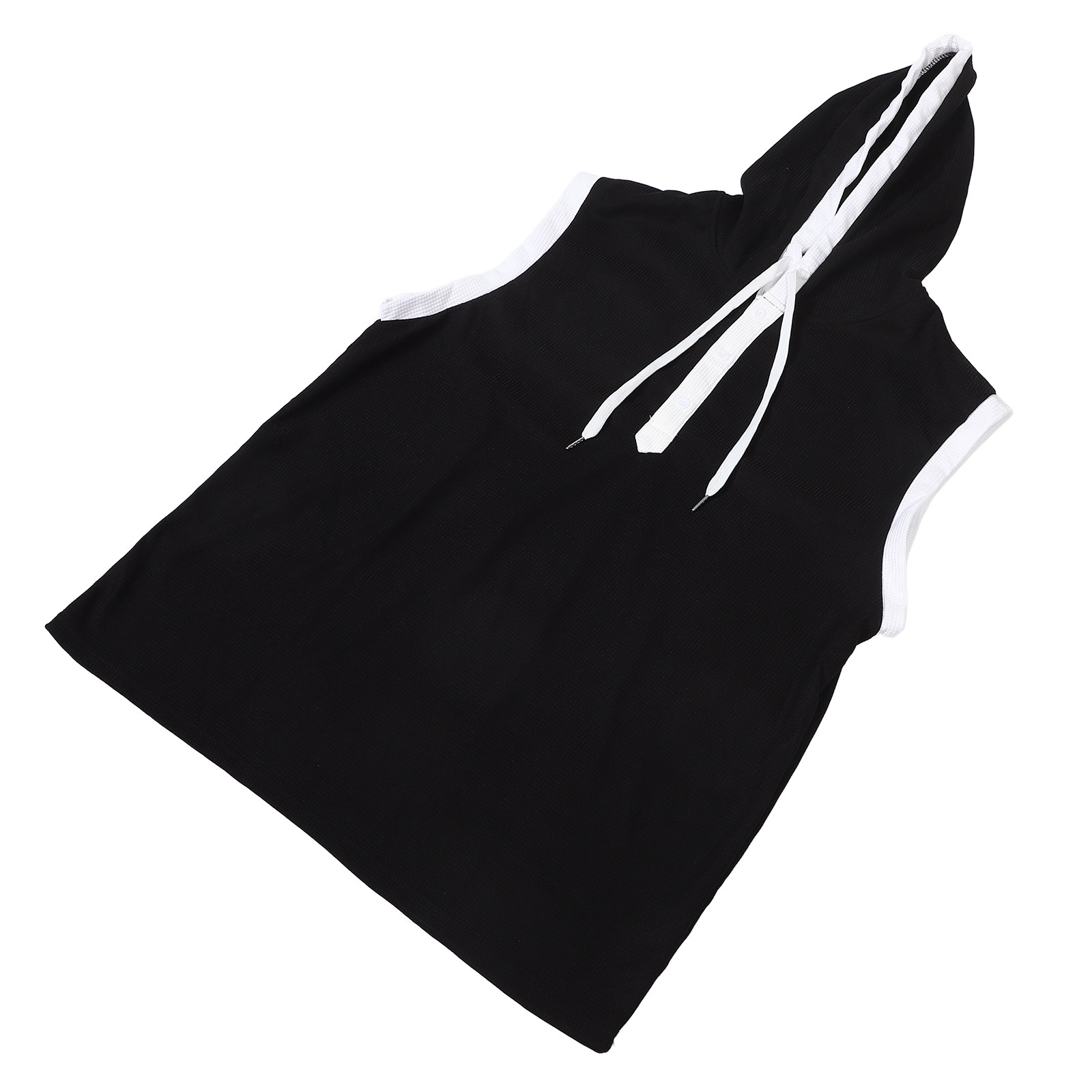 Men Sleeveless Hooded Shirt Mu - Tank Top Muscle avaliação e preço