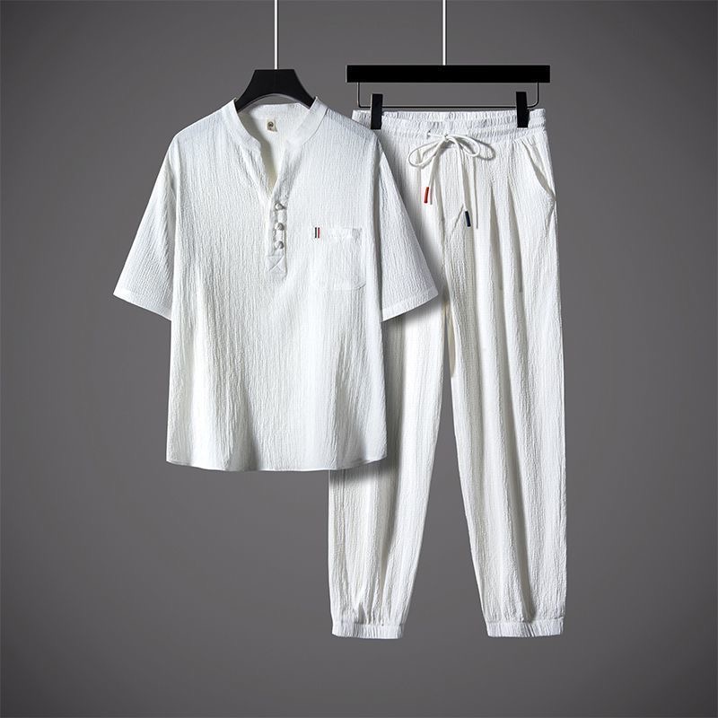 New Summer Fashion Trendy Cott - Linen Shirt Breathable avaliação e preço