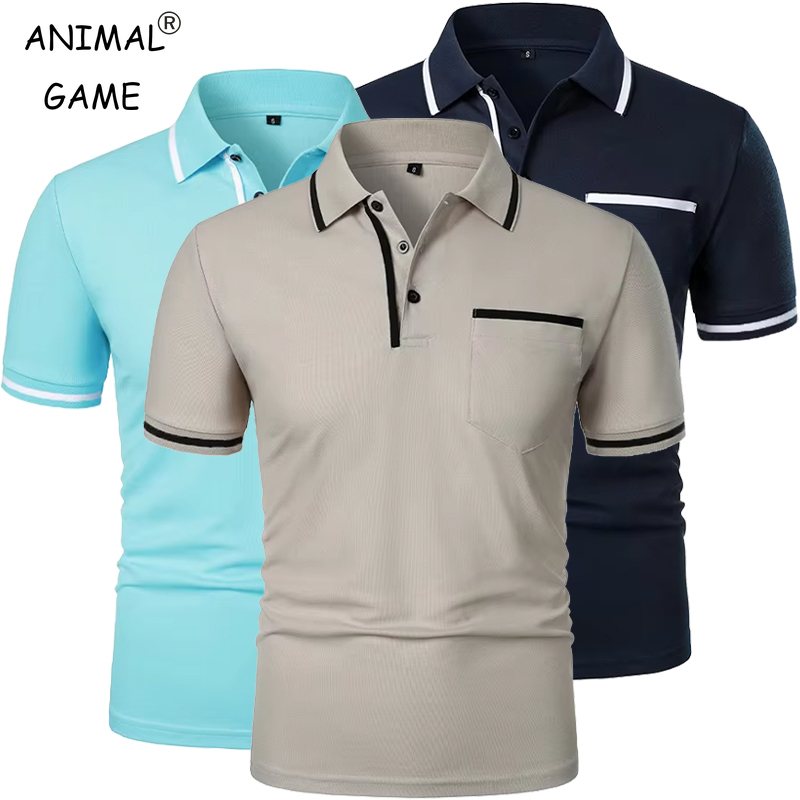 Summer Men's Short Sleeve Brea - Polo Shirt Pique avaliação e preço