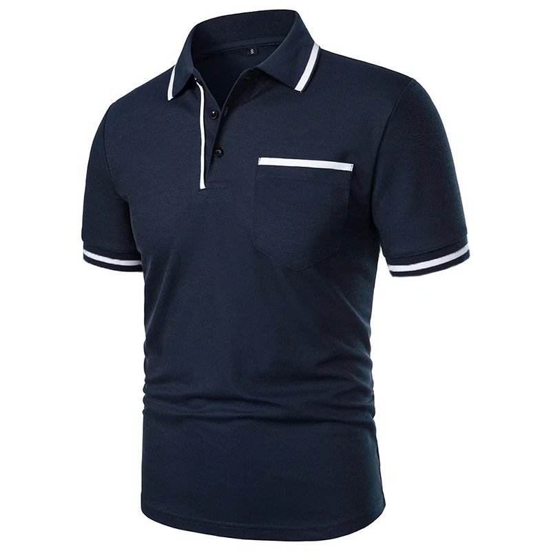 Summer Men's Short Sleeve Brea - Polo Shirt Pique avaliação e preço